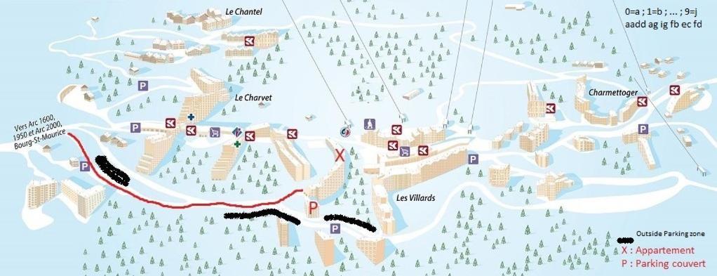 Les Arcs 1800, Nova 2, 6 Pers, Parking Couvert Gratuit Eksteriør billede